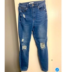 Jf high rise distressed jeans